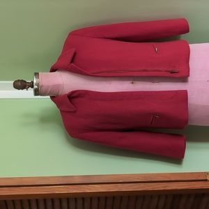 90s Cropped Red Blazer